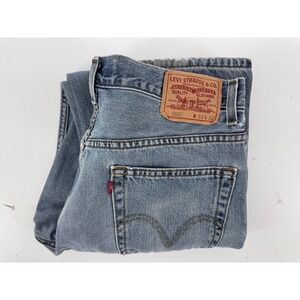 Levi Strauss 505 Regular Fit Mens Jeans W34 L32 Light Wash Denim Casual Workwear